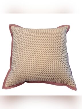 Crate & Barrel Devin Pillow Cover Purple Geometric Serena & Lily Down Insert